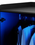 2-Door Wardrobe Armoire with LED Lights